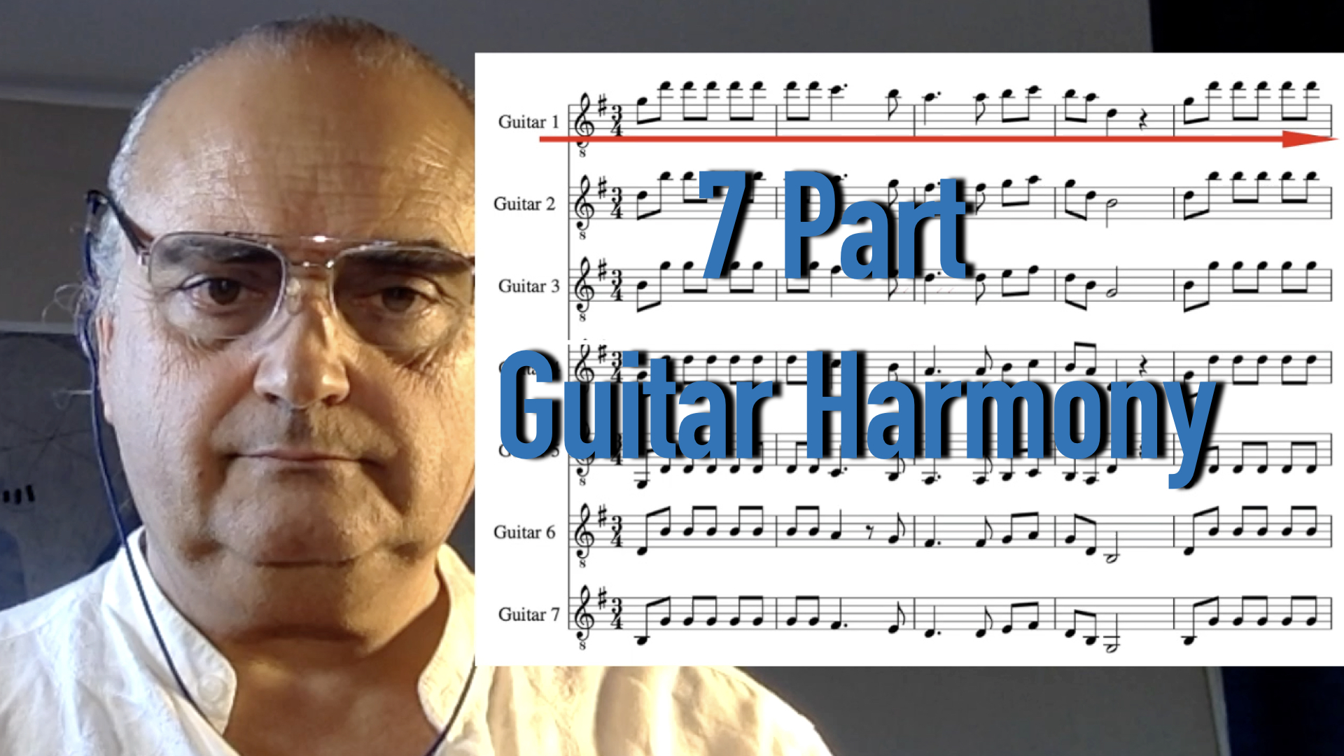 7 part guitar harmony